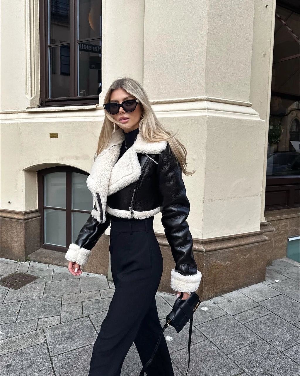 Leather Short Jacket