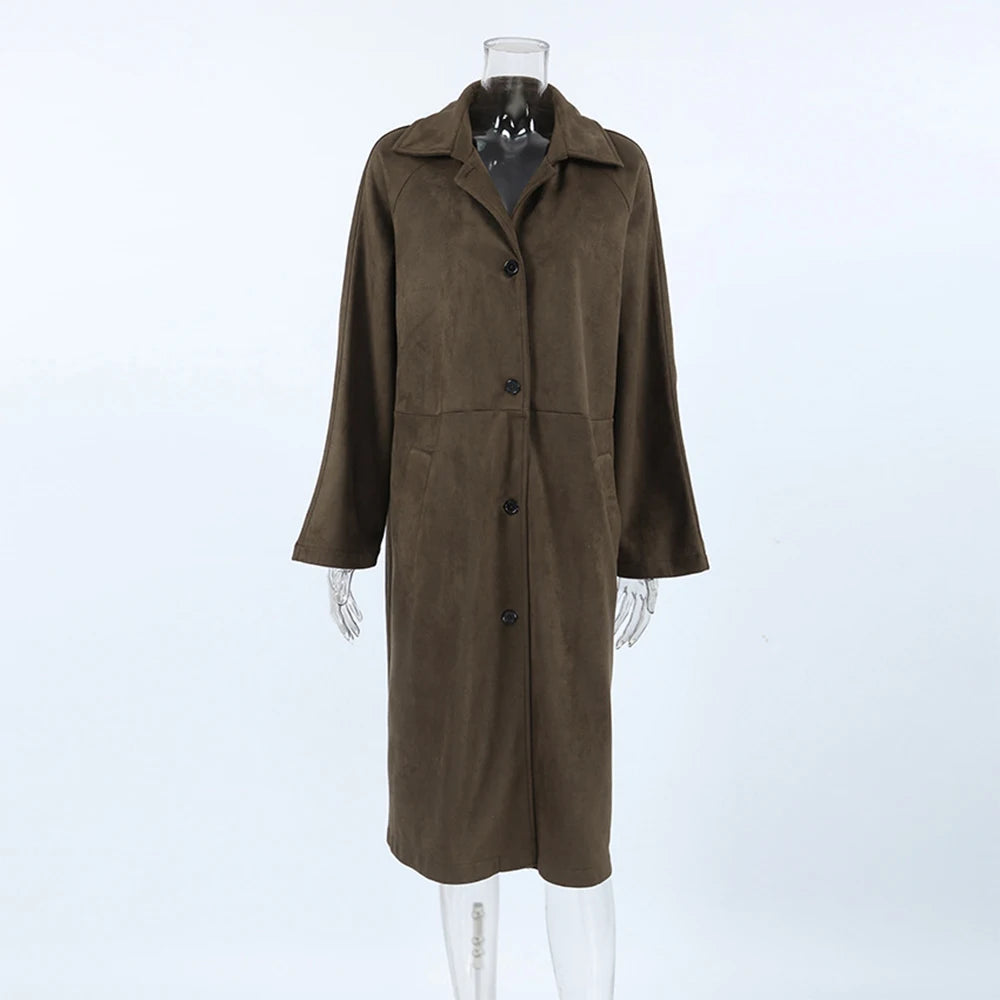 Long Suede Coat