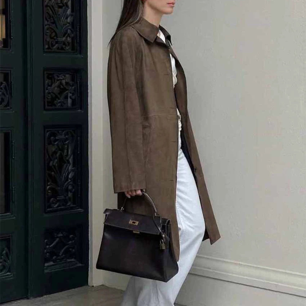 Long Suede Coat