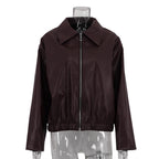 Burgundy Biker Jacket