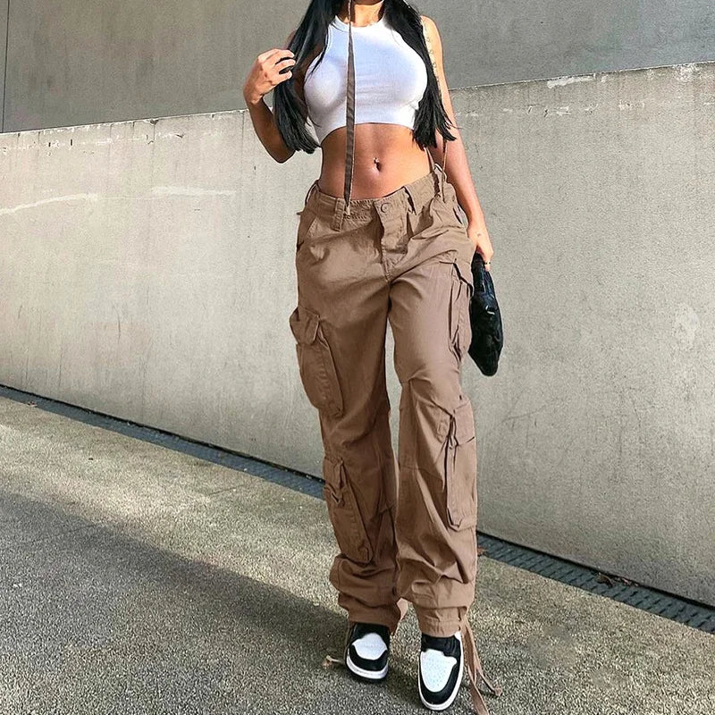 Wide Leg Cargo Pants