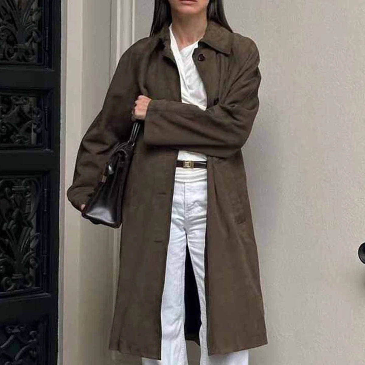 Long Suede Coat