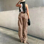 Wide Leg Cargo Pants