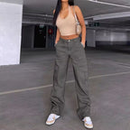 Wide Leg Cargo Pants