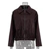 Burgundy Biker Jacket