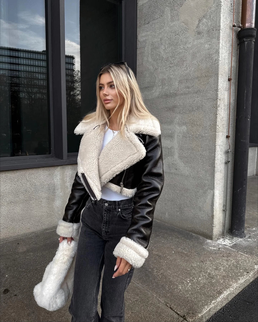 Leather Short Jacket