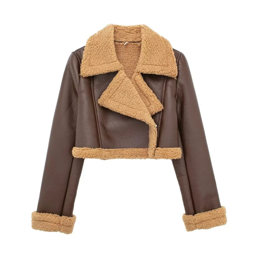 Leather Short Jacket