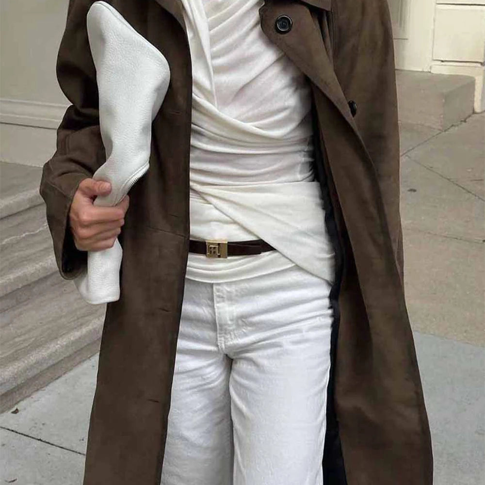 Long Suede Coat