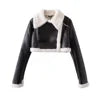 Leather Short Jacket
